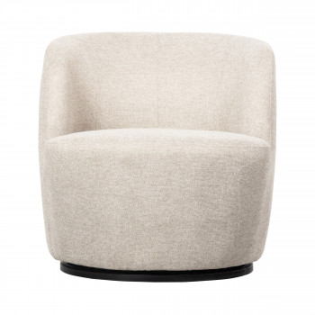 Serra - Fauteuil pivotant design en tissu