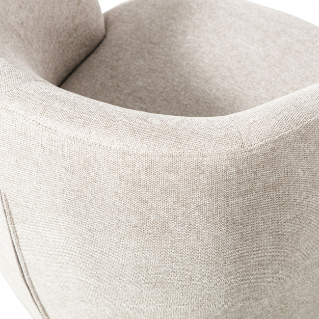 Serra - Fauteuil pivotant design en tissu