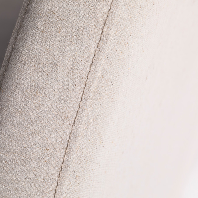 Noussa - Tête de lit en coton et lin demi-lune L170cm