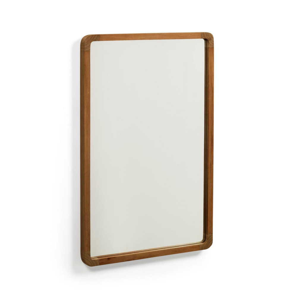 Shamel - Miroir en bois 45x70cm - Couleur - Bois foncé