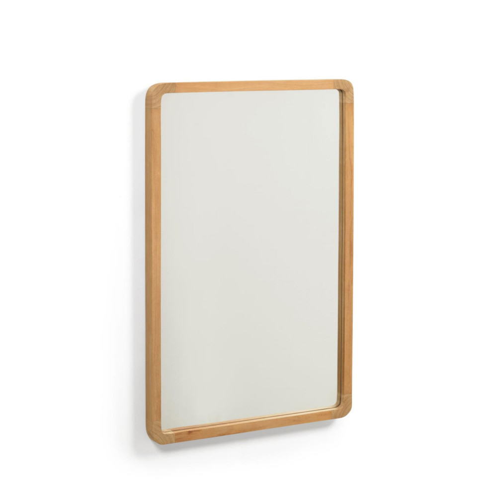 Shamel - Miroir en bois 45x70cm - Couleur - Bois clair