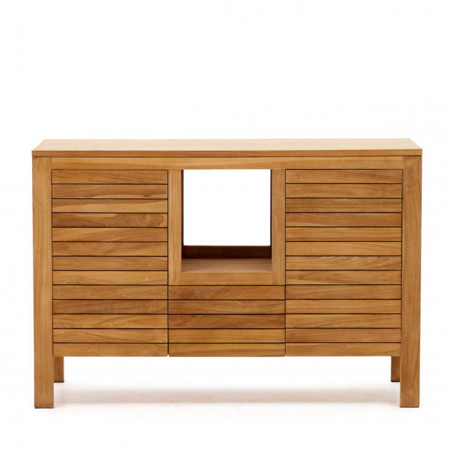 Kenta - Meuble de salle de bain 2 portes, 1 tiroir en bois L120cm