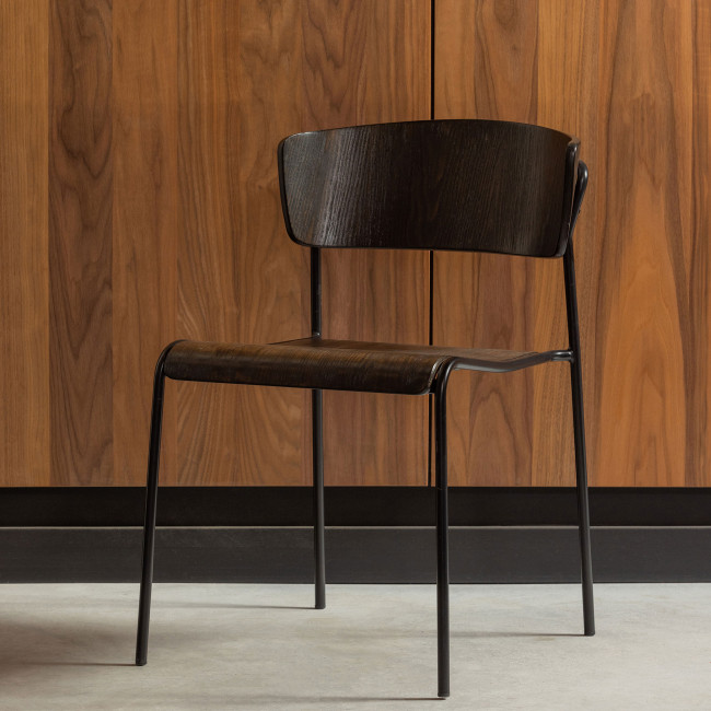 Ciro - Chaise en bois et métal