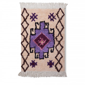 Ibra - Tapis de bain d’inspiration orientale en coton