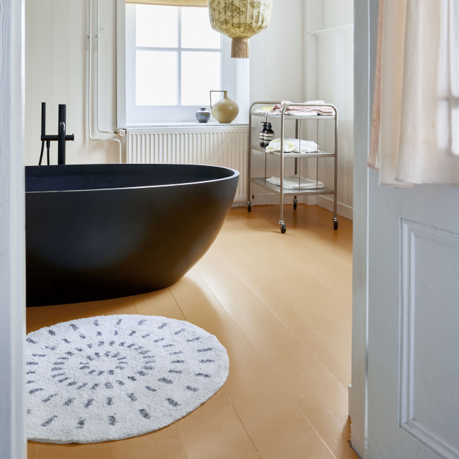Maala - Tapis de bain rond en coton
