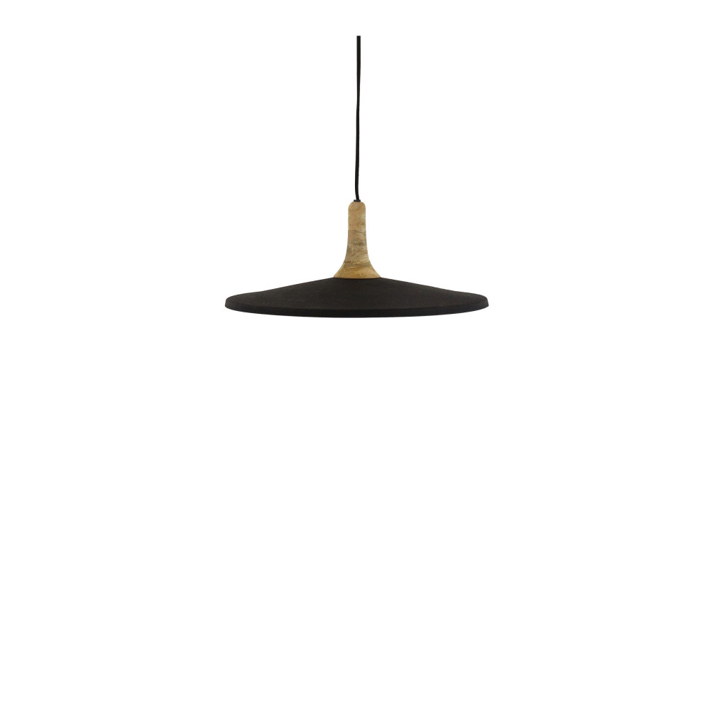 Brampton - Suspension ronde en métal ø40cm - Couleur - Noir