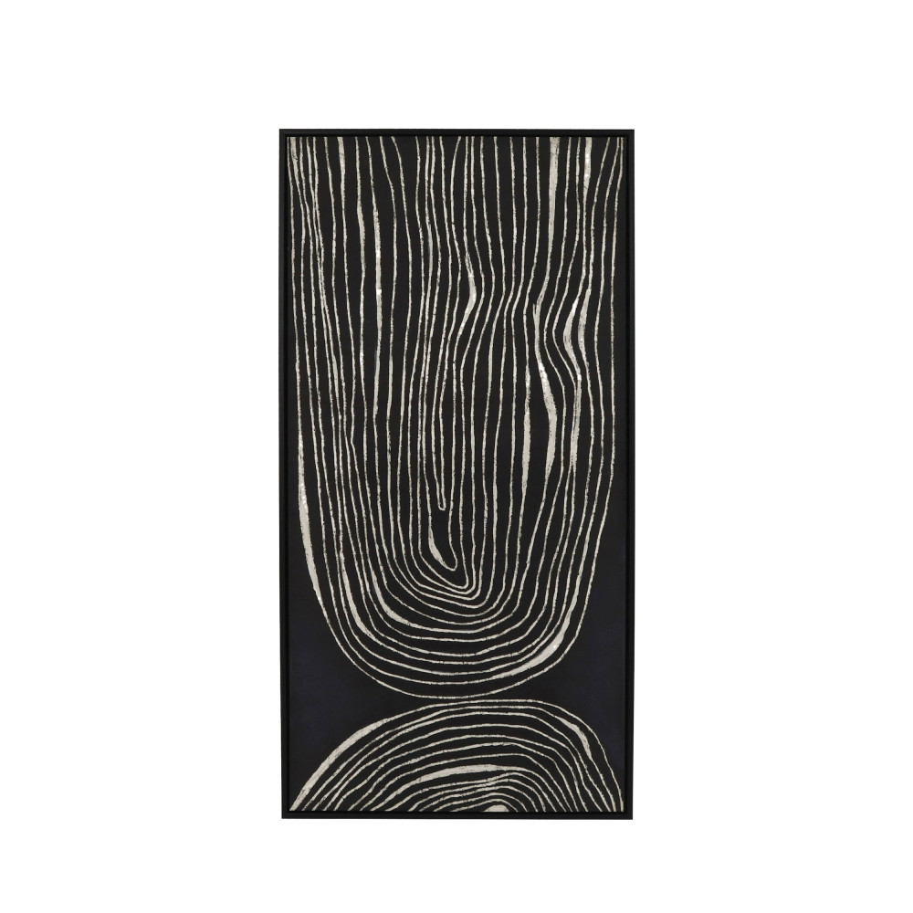 Sestri II - Toile avec cadre - Couleur - Noir, Dimensions - 63x123cm