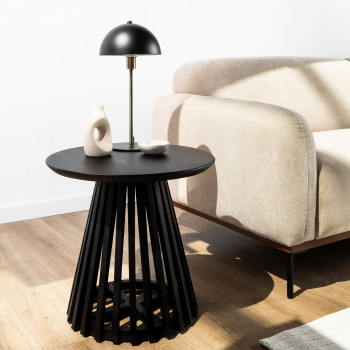 Jambi - Table d'appoint ronde en bois massif ø50cm