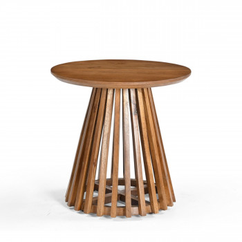 Jambi - Table d'appoint ronde en bois massif ø50cm