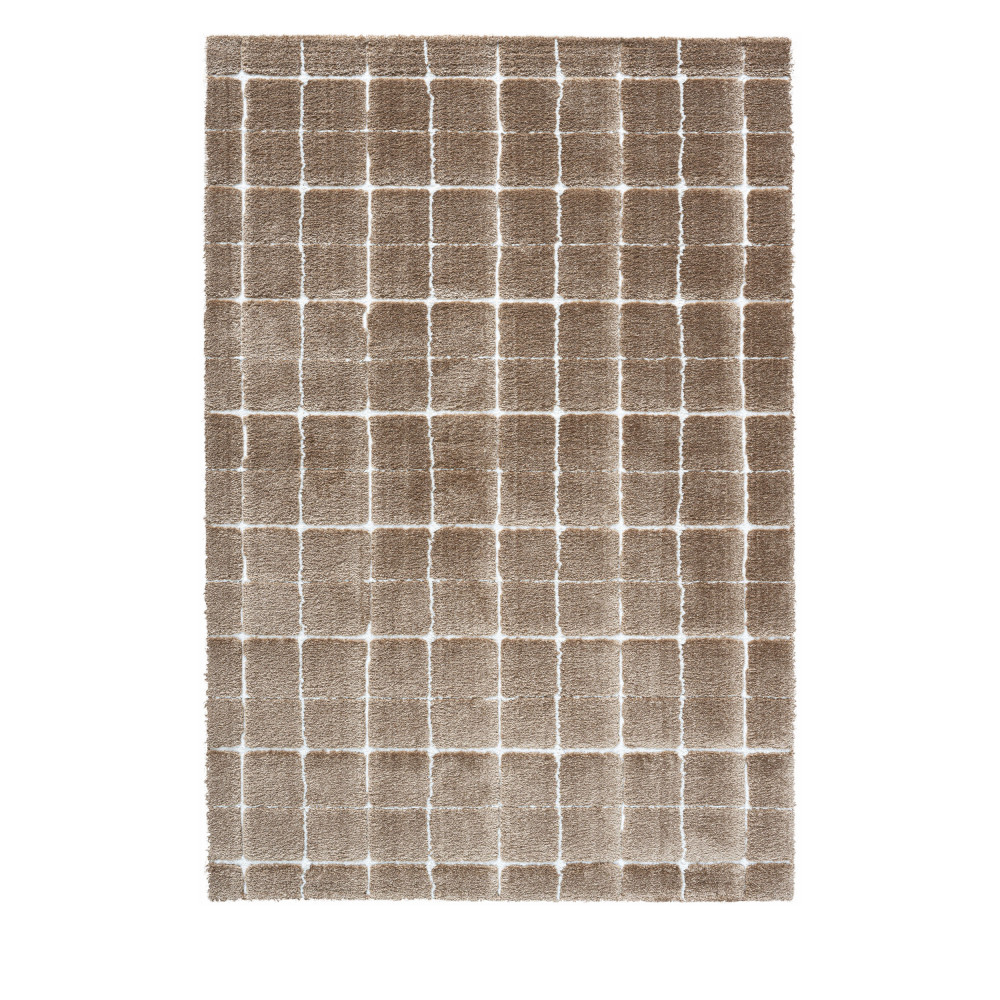 Byron I - Tapis contemporain - Couleur - Brun, Dimensions - 160x230 cm