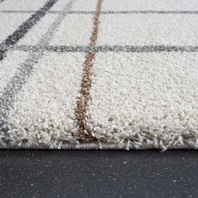 Miles - Tapis contemporain à motif géométrique