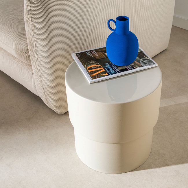 Zagora - Table d'appoint ronde en aluminium ø36cm