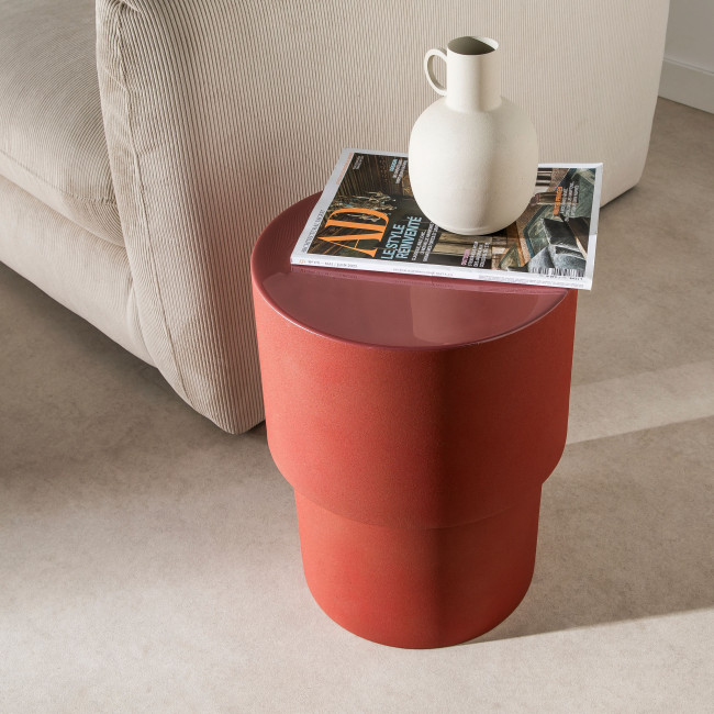 Zagora - Table d'appoint ronde en aluminium ø30cm