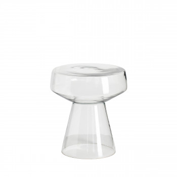 Waru - Table d'appoint ronde en verre ø37cm