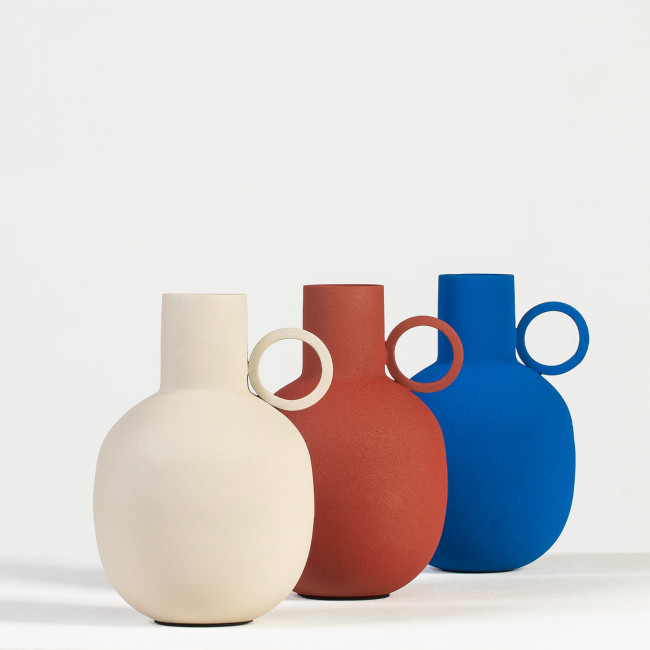 Zag - Vase finition poudrée ø11cm