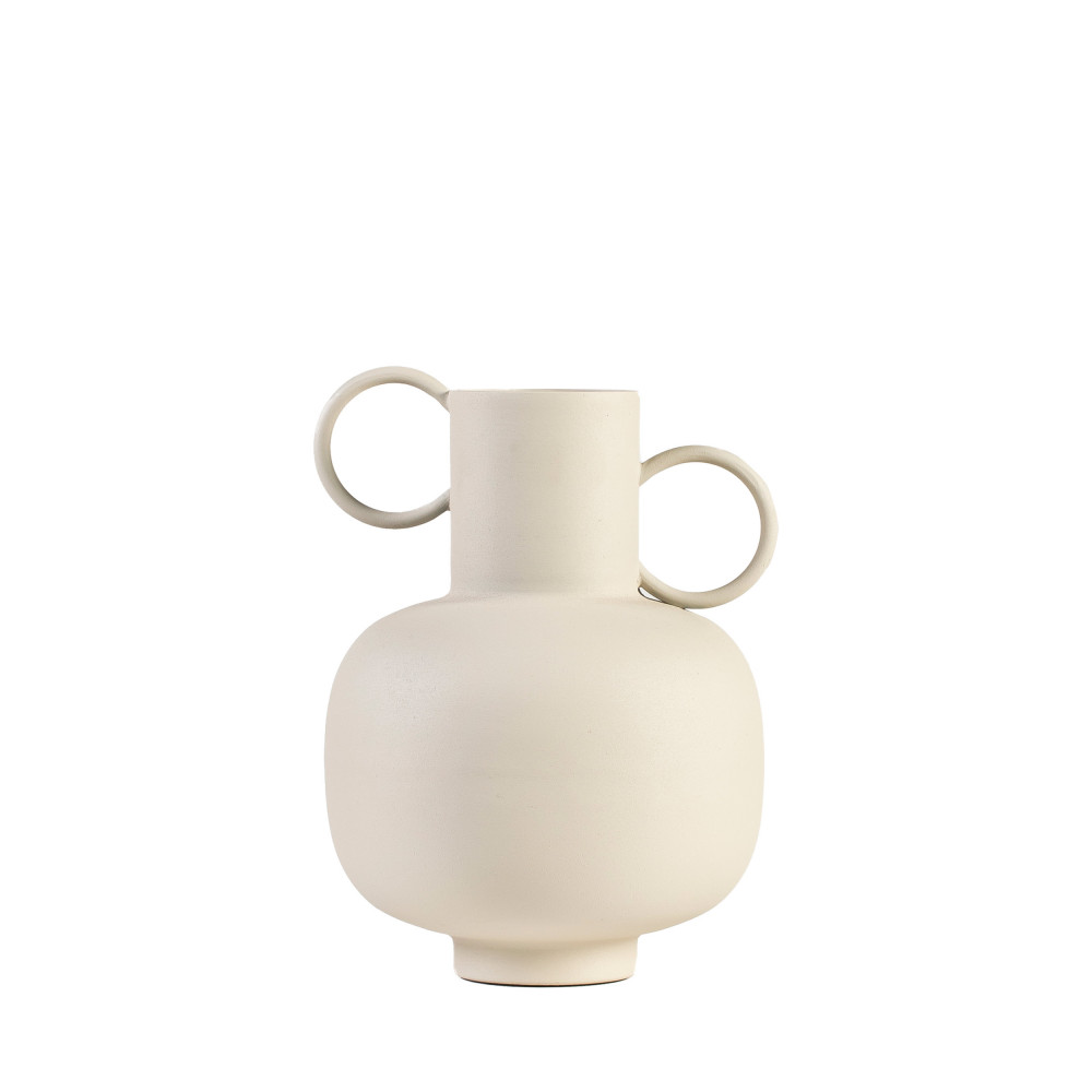 Massa - Vase décoratif finition poudrée ø21cm - Couleur - Beige