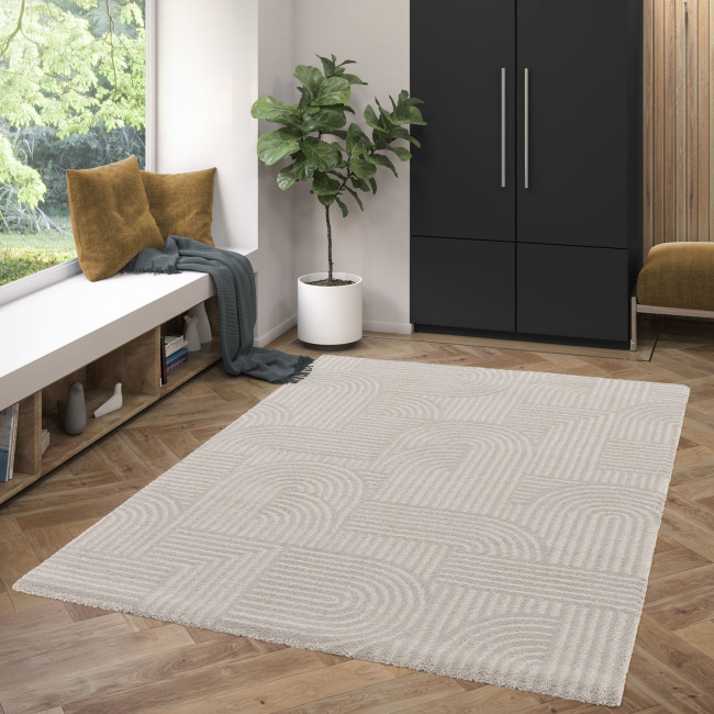 Elliot II - Tapis contemporain à motif géométrique