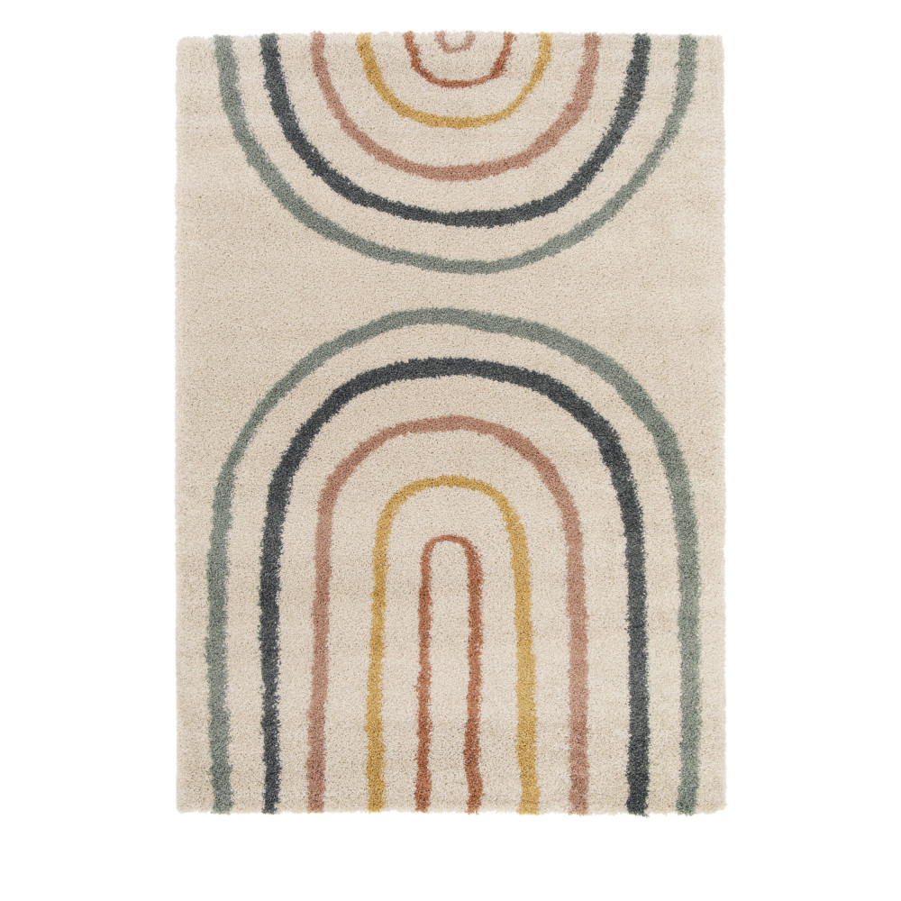 Victoria II - Tapis contemporain à motif géométrique - Couleur - Multicolore, Dimensions - 120x170 c