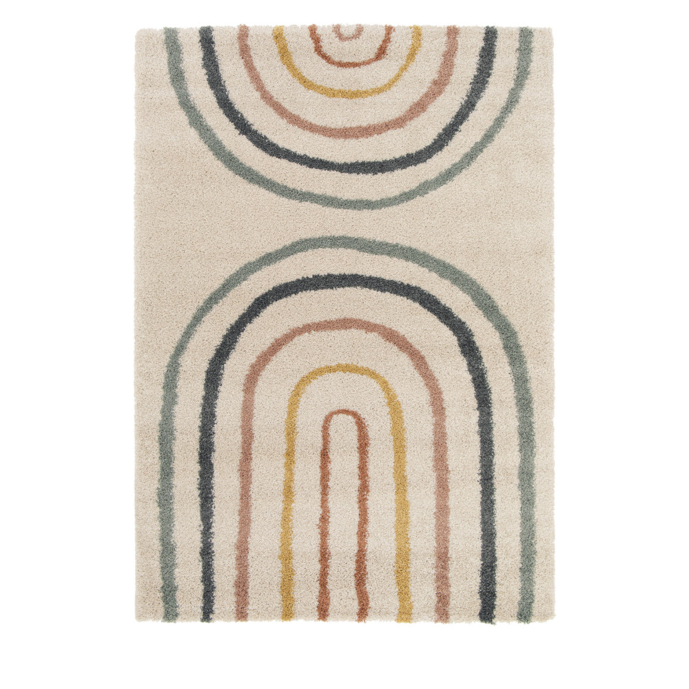 Victoria II - Tapis contemporain à motif géométrique - Couleur - Multicolore, Dimensions - 160x230 c