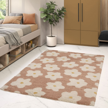 Flora I - Tapis contemporain à motif floral