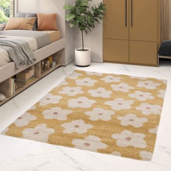 Flora II - Tapis contemporain à motif floral
