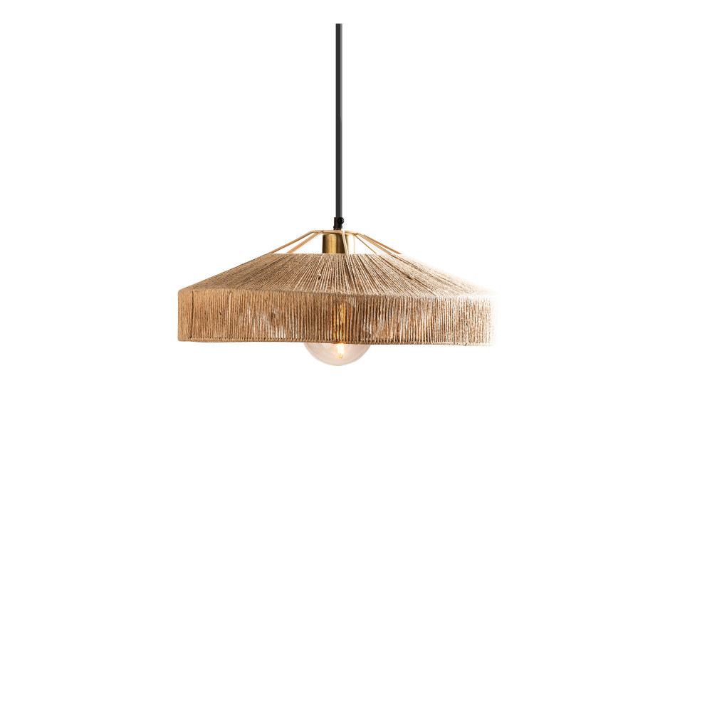 Hanoïa - Suspension en jute et métal ø41cm - Couleur - Naturel