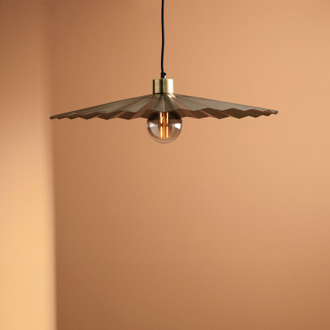 Nisang - Suspension de forme éventail en métal ø60cm