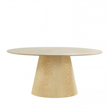Bolton - Table à manger ovale en bois 160x90cm