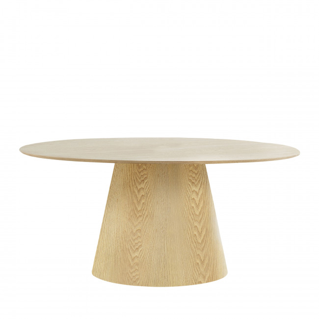 Bolton - Table à manger ovale en bois 160x90cm