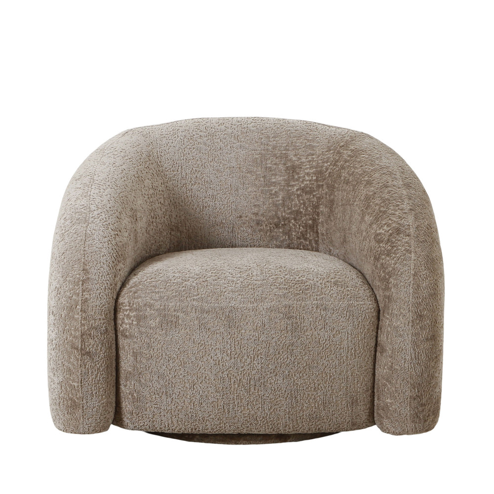 valletta - fauteuil vintage pivotant - couleur - taupe