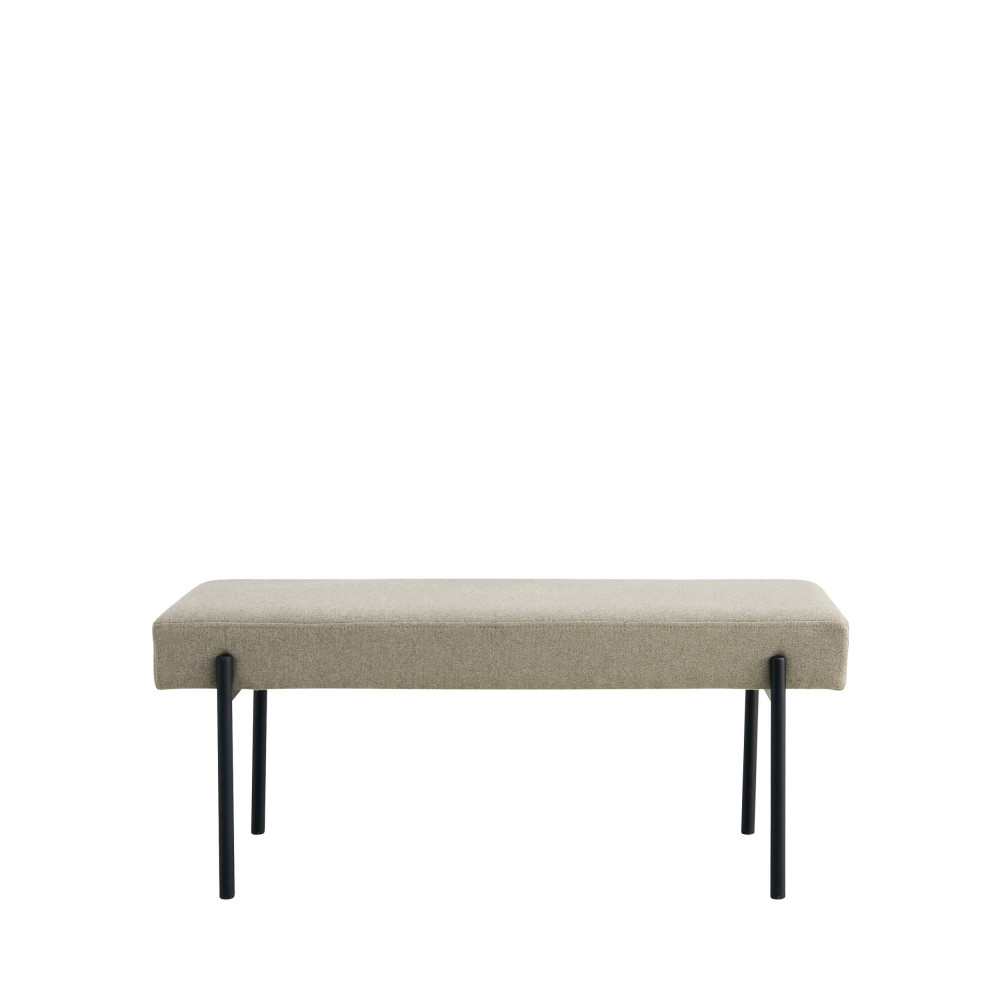 Swindon - Banc en tissu et métal L100cm - Couleur - Sable