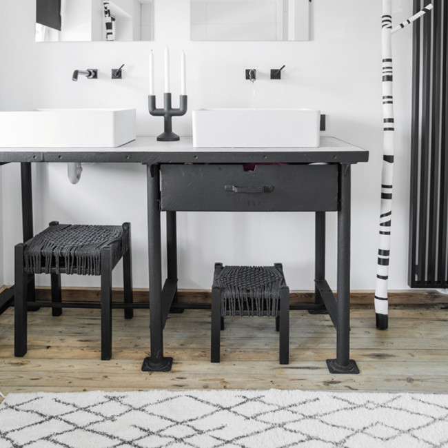 Naciria II - Tapis de bain d’inspiration berbère en coton
