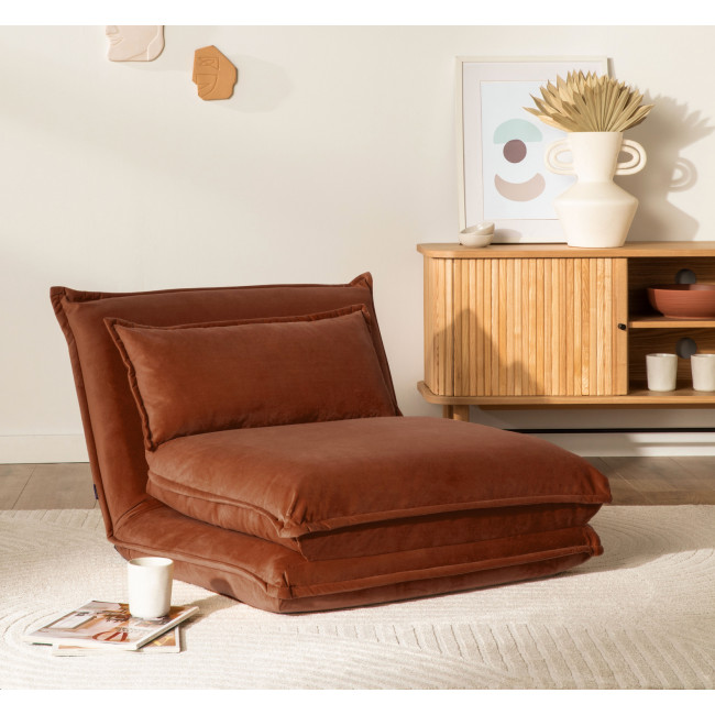 Nala - Chauffeuse convertible 1 place en velours