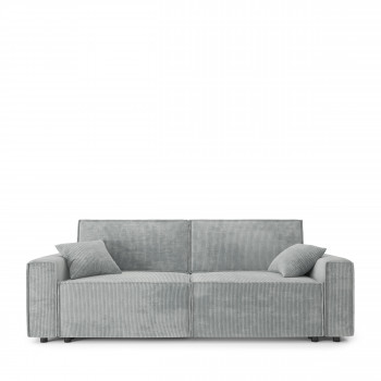 Clémence - Canapé convertible en velours côtelé avec coffre L230cm