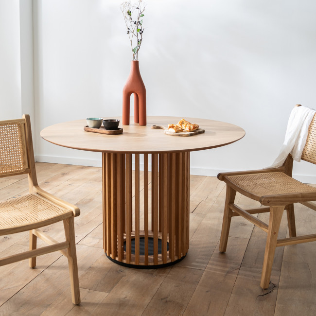 Sola - Table à manger ronde en bois ø120cm