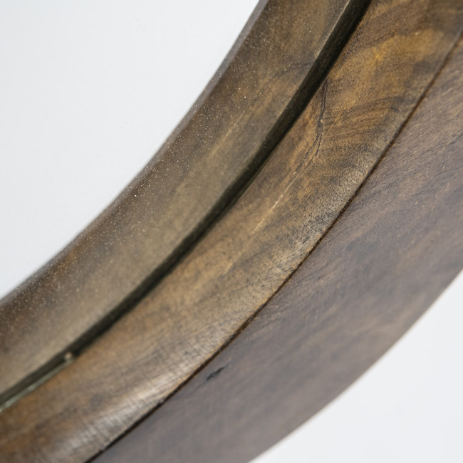 Plecto - Miroir organique en bois