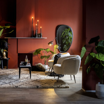 Plecto - Miroir organique en bois