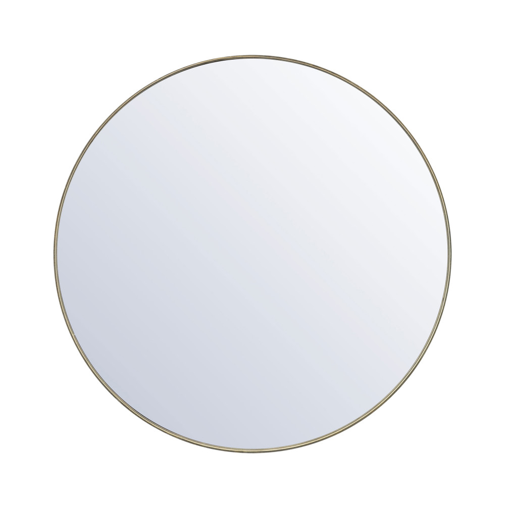 Immense - Miroir rond en métal ø120m - Couleur - Laiton