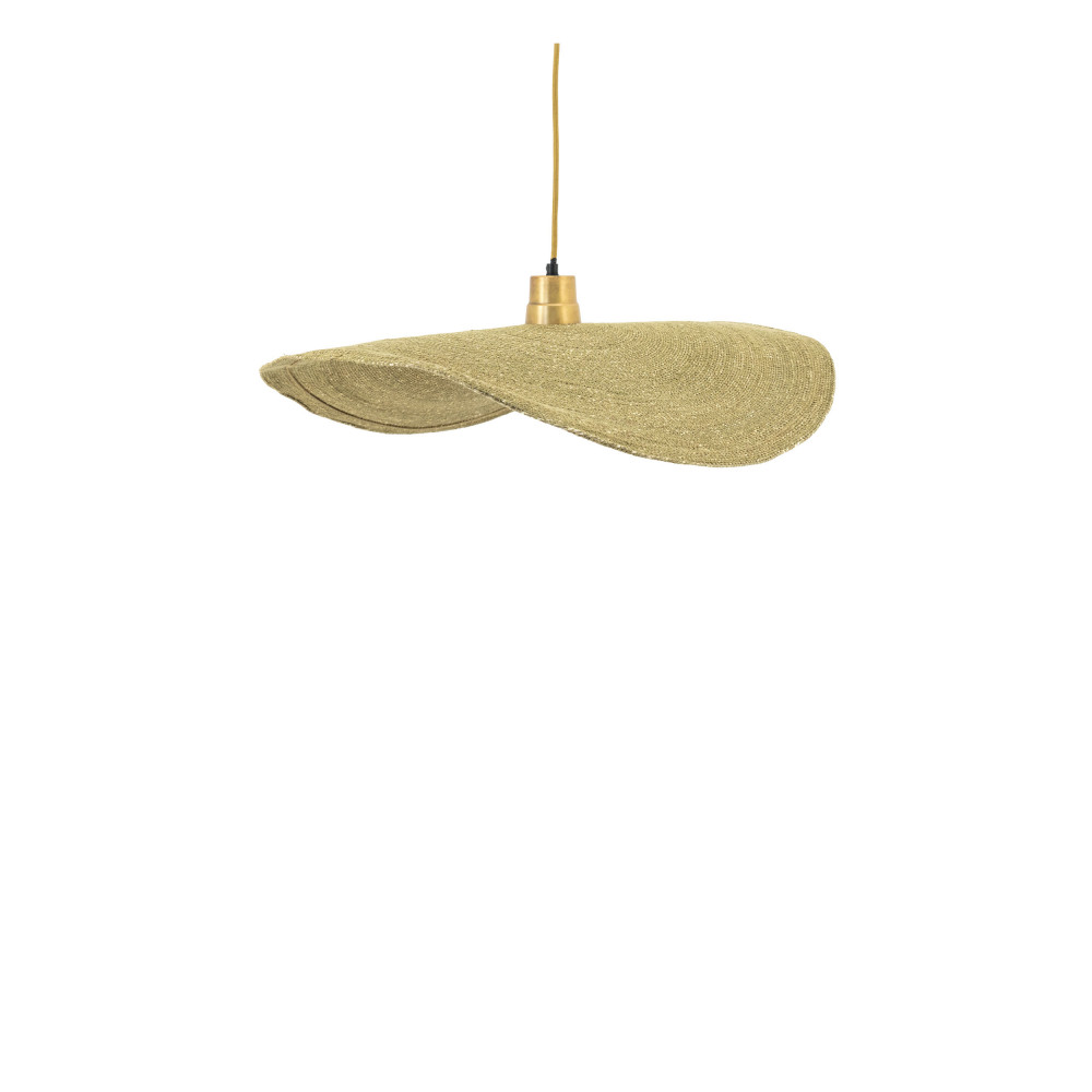 Sola - Suspension en corde et métal ø75cm - Couleur - Naturel