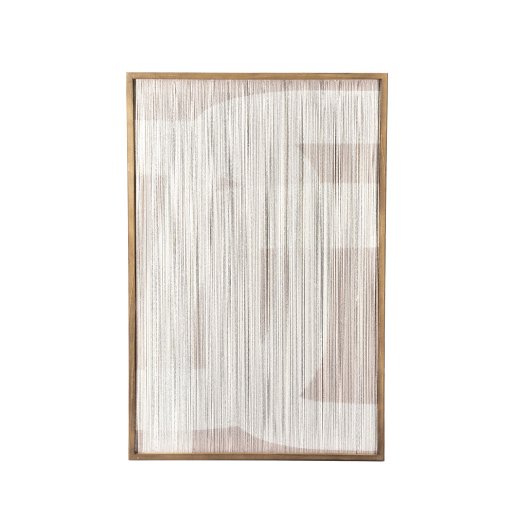 Yoko I - Tableau contemporain - Couleur - Blanc, Dimensions - 60x90cm