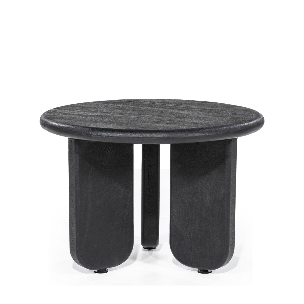 Odin - Table basse en bois ø60cm - Couleur - Noir