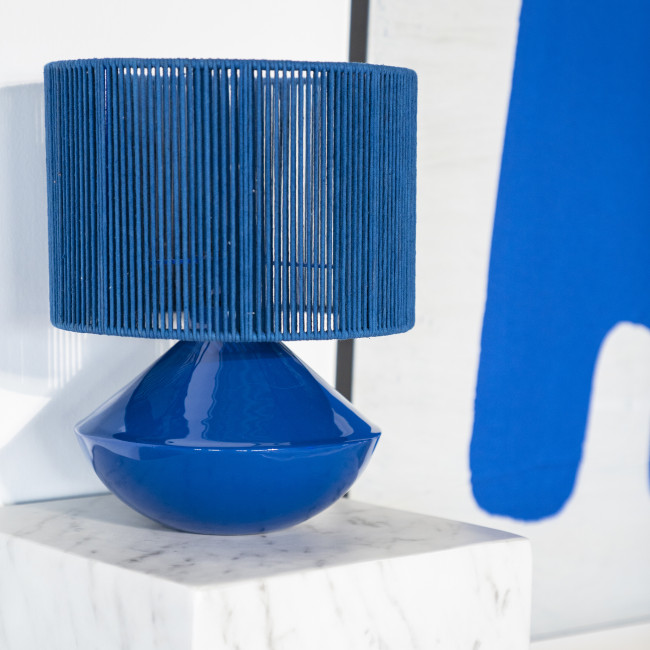 Jive - Lampe à poser en métal et corde ø29cm