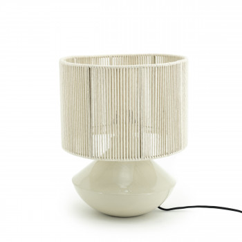 Jive - Lampe à poser en métal et corde ø29cm