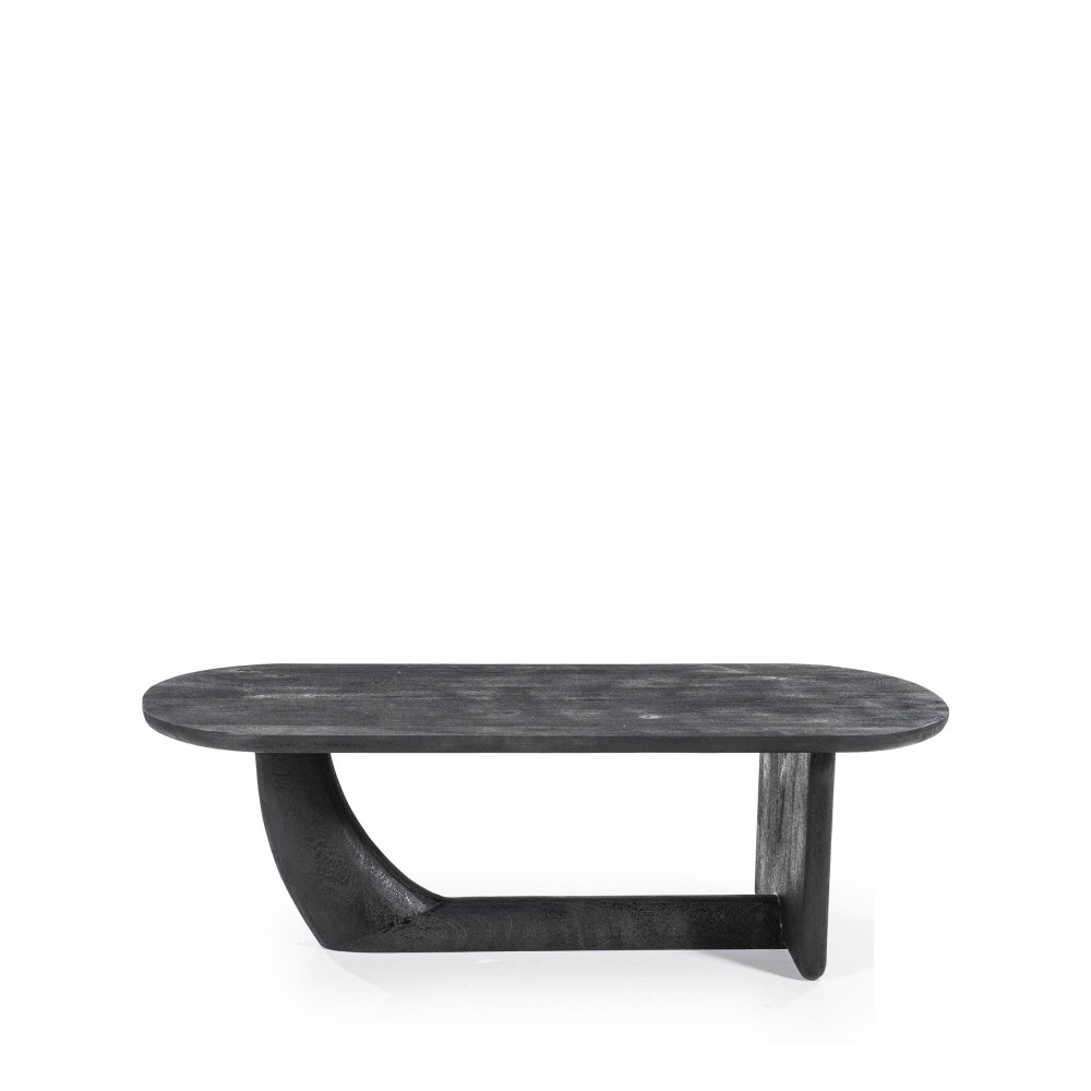 donn - table basse en bois de manguier - couleur - noir