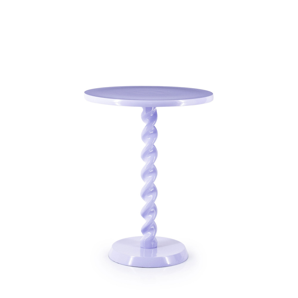 Gula - Table d'appoint en aluminium ø40cm - Couleur - Lilas