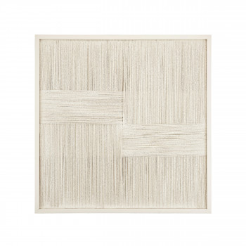 Lino - Tableau carré beige