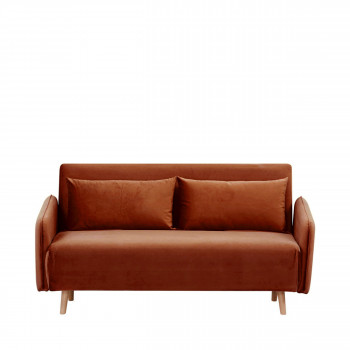 Monica - Canapé convertible 2 places en velours L140cm
