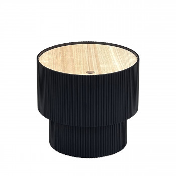 Sand - Table d'appoint avec rangement en bois ø38,5cm