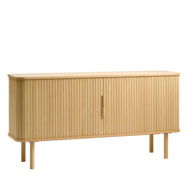 Callan - Buffet aux portes coulissantes en bois strié L160cm