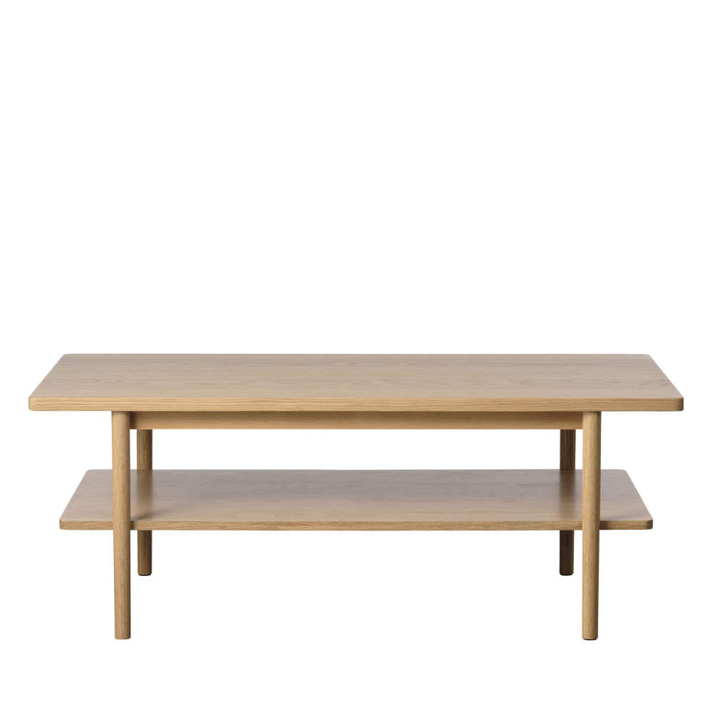 clane - table basse en bois 120x60cm - couleur - bois clair